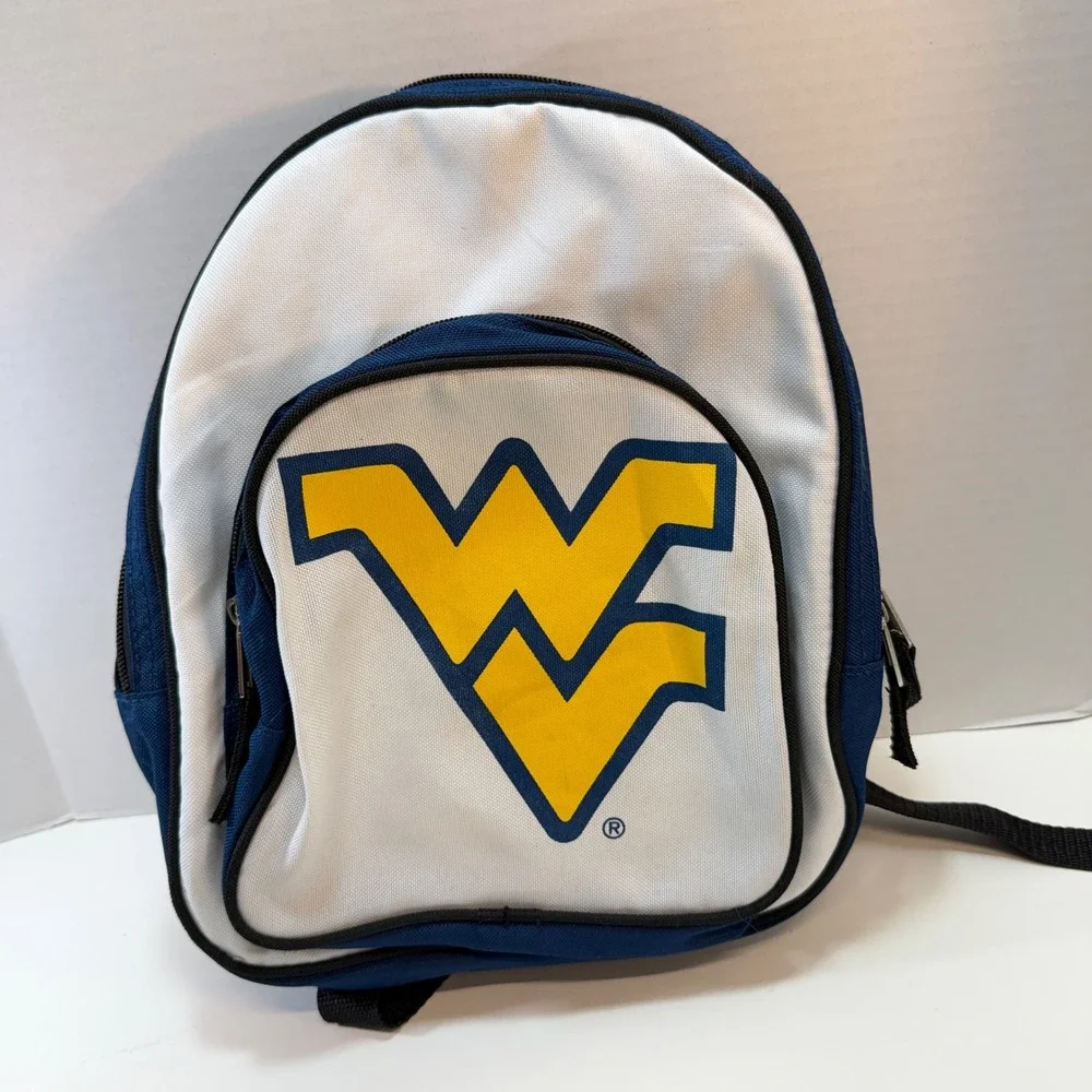 West Virginia Mountaineers Mini Backpack Small Blue White Gold NCAA WVU